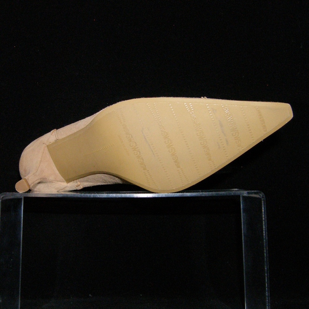 Stuart Weitzman suede pointy tassel loafer heel 6M - Picture 2 of 8